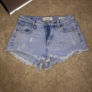 Pacsun High Rise Festival Denim Shorts